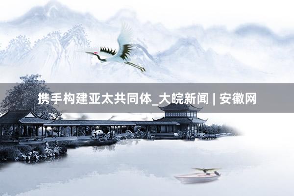携手构建亚太共同体_大皖新闻 | 安徽网
