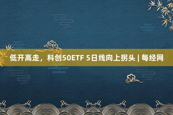 低开高走，科创50ETF 5日线向上拐头 | 每经网