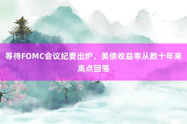 等待FOMC会议纪要出炉，美债收益率从数十年来高点回落