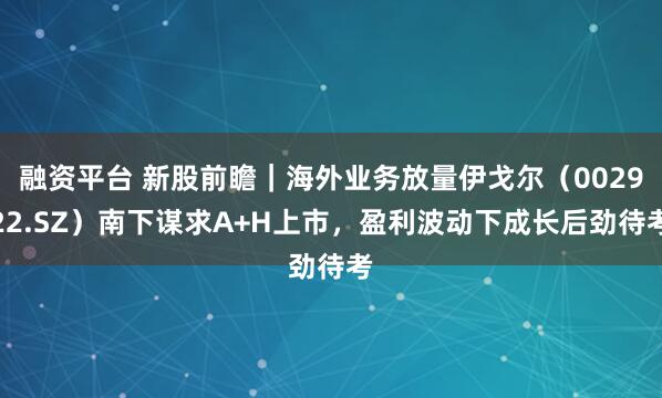 融资平台 新股前瞻｜海外业务放量伊戈尔（002922.SZ）南下谋求A+H上市，盈利波动下成长后劲待考